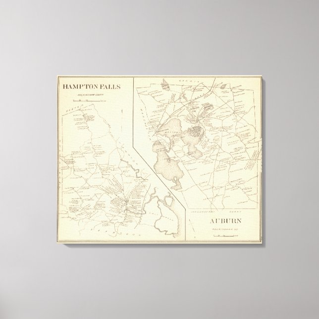 Toile Hampton Falls, Auburn (Recto)