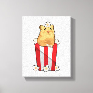 Toile Hamster avec Popcorn