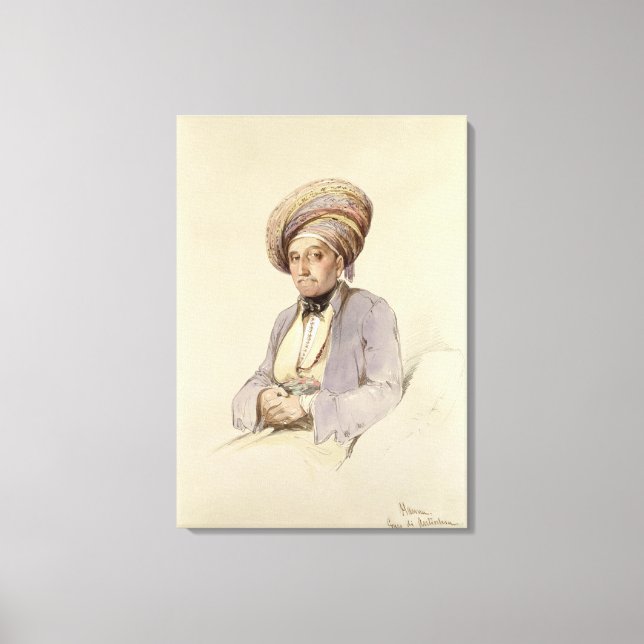 Toile Hanna - Un Grec d'Antioche, 1852 (Recto)