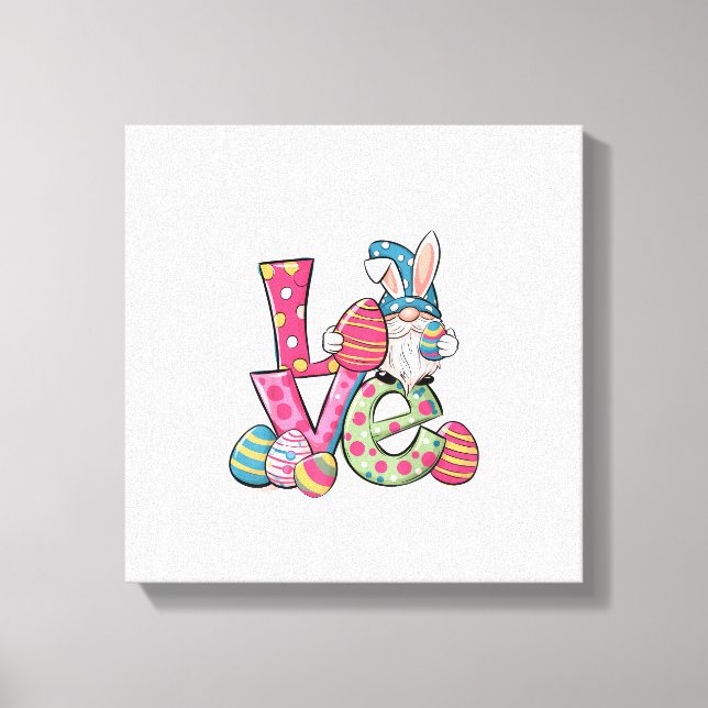 Toile Happy Easter Shirt Gnome Easter Day Love Men Women (Recto)