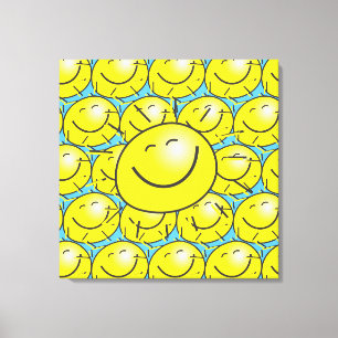 Toile Happy Face Sunshine Stretched Canvas Print
