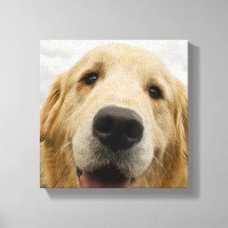 Toile Happy Golden Retriever