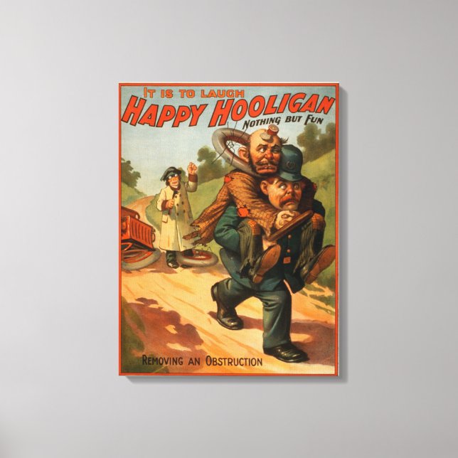 Toile Happy Hooligan "C'est de rire" Poster du Théâtre (Recto)