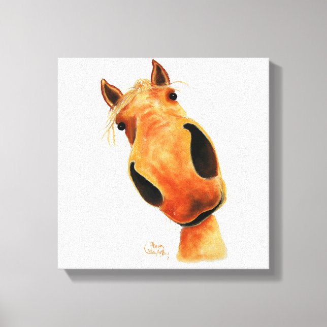 Toile Happy Horse ' NuGGeT ' par Shirley MacArthur (Recto)