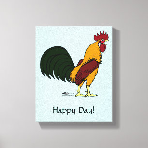 Toile Happy Rooster