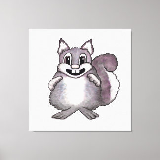 Toile Happy Squirrel Cartoon Drawing 
