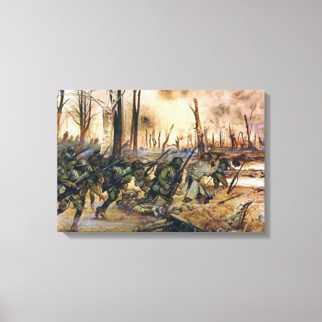 Toile Harlem Hell Fighters Séchault H. Charles McBarron (Recto)