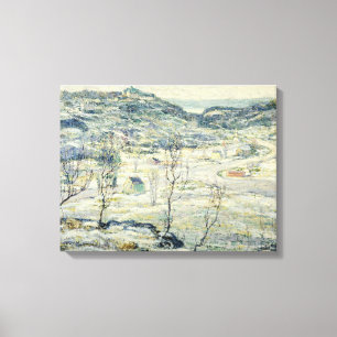 Toile Harlem Valley en hiver (scène de New York)