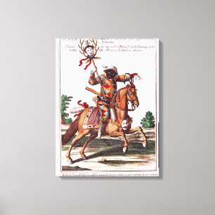 Toile Harlequin à cheval