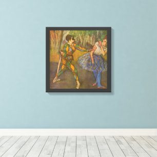Toile Harlequin et Columbine par Edgar Degas Art ancien