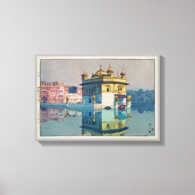 Toile Harmandir Sahib (Temple d'Or), Hiroshi Yoshida (Recto)