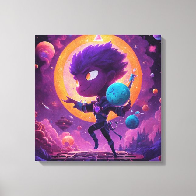 Toile Harmonie céleste : Vision esthétique spatiale Art (Recto)