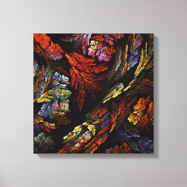 Toile Harmonie des couleurs Abstrait Art Quad Canvas Imp (Recto)