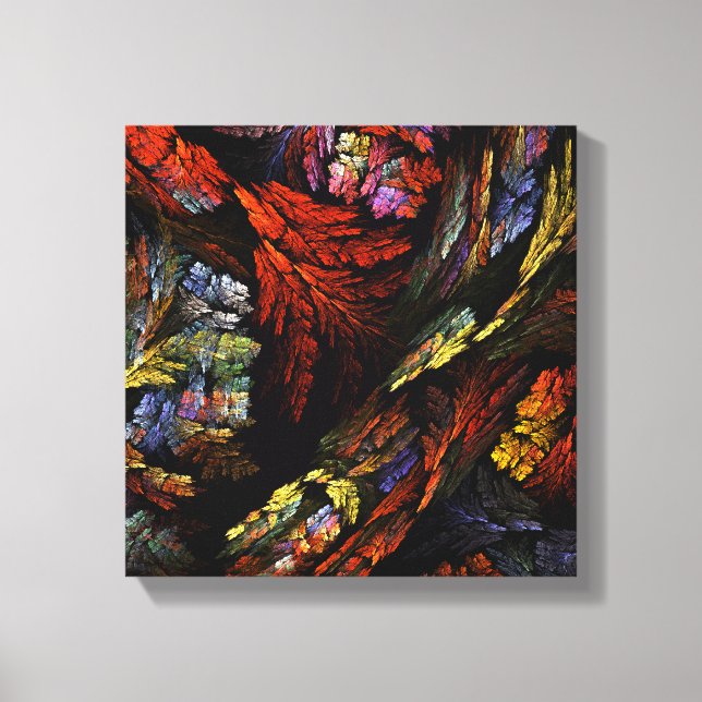 Toile Harmonie des couleurs Art Abstrait noir et blanc (Recto)