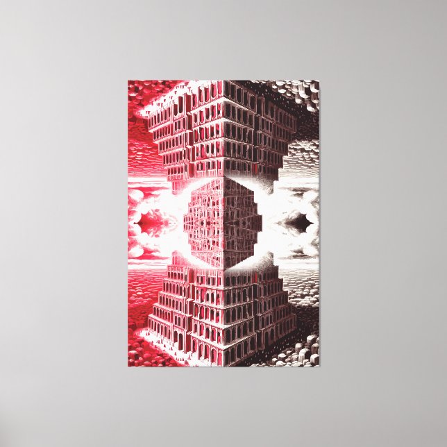 Toile Harmonie et discorde : Tour de Babel (Recto)