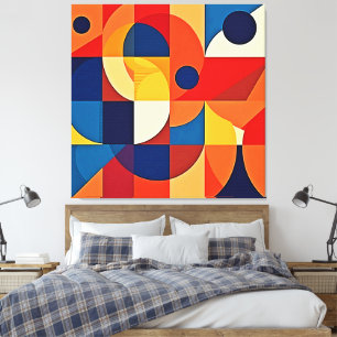 Toile Harmonie Géométrique : Conception Artistique