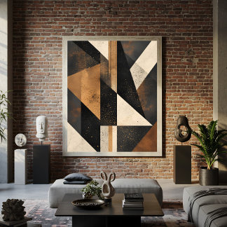 Toile Harmonie Géométrique Contemporaine