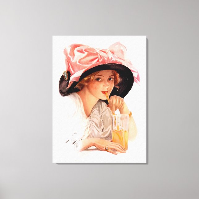 Toile Harrison Fisher : Rafraîchissement (Recto)