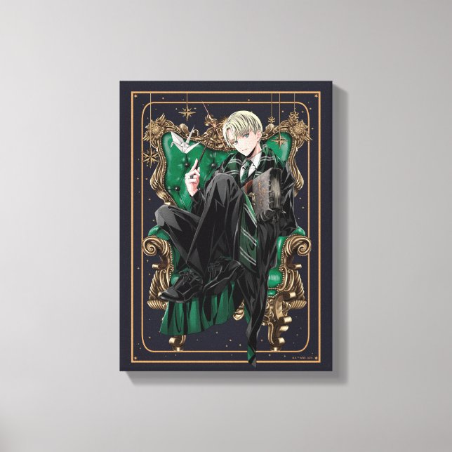 Toile HARRY POTTER™ | Anime Draco Malfoy Assis (Recto)
