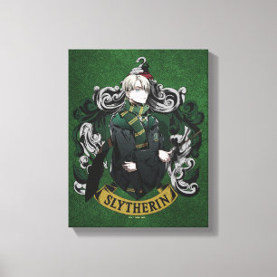 Toile HARRY POTTER™ Anime Draco Malfoy House Crest