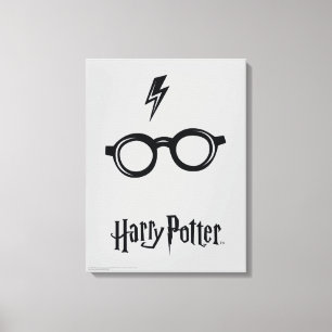 Toile Harry Potter   Éclair de voiture et lunettes