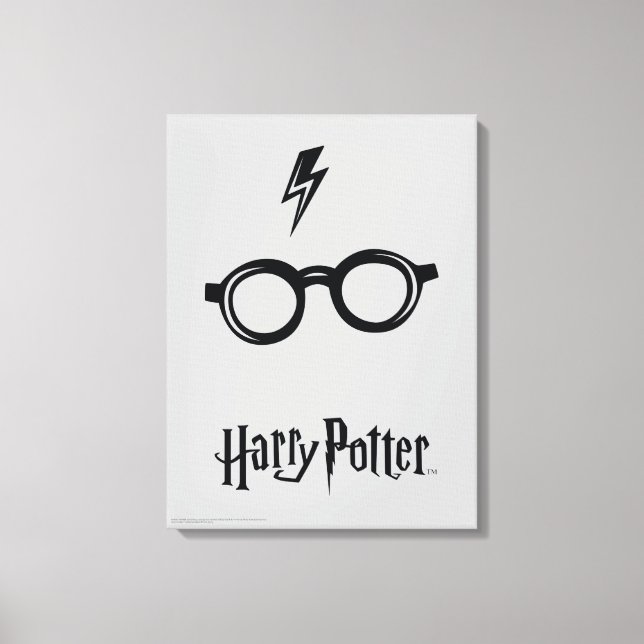 Toile Harry Potter | Éclair de voiture et lunettes (Recto)