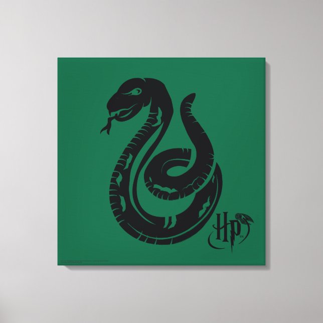Toile Harry Potter | Icône de serpent de Serpentard (Recto)