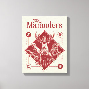 Toile HARRY POTTER™ Les Marauders Animagus Graphisme