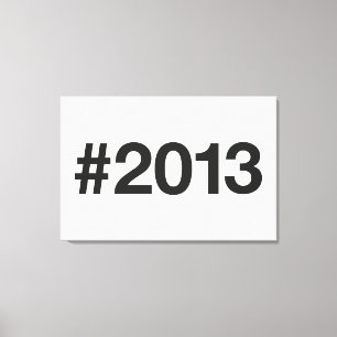 Toile Hashtag 12 Anniversaire 2013