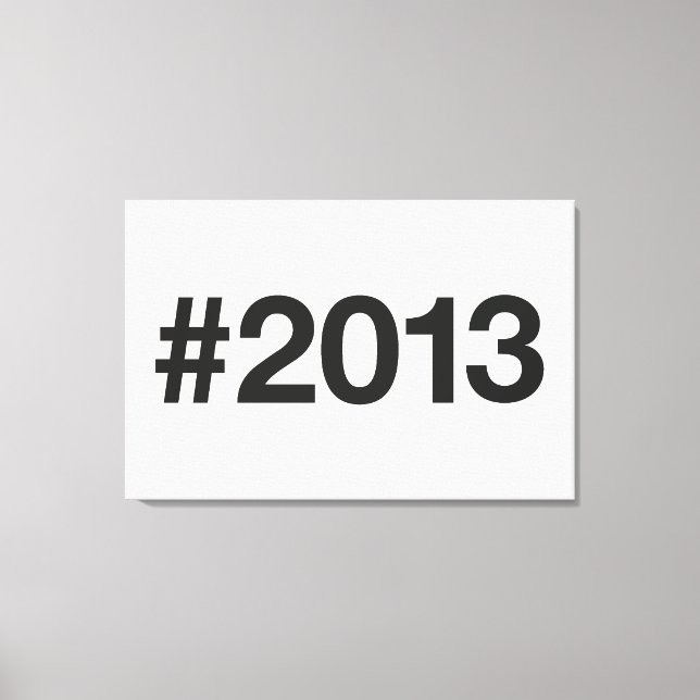 Toile Hashtag 12 Anniversaire 2013 (Recto)