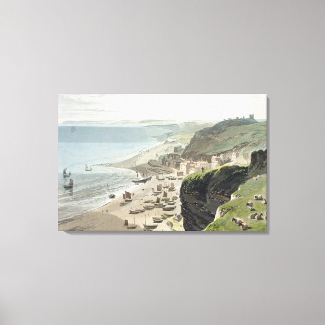 Toile Hastings, de East Cliff, de 'A Voyage Arou (Recto)