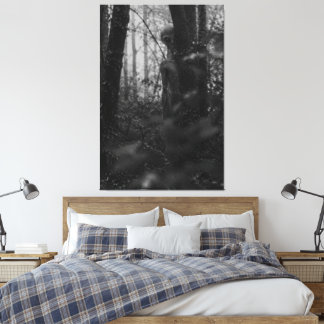 Toile Haunted Forest – Mysterious Shadow in the Woods