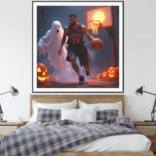 Toile Haunted Hoops : minuit à la Cour Citrouille