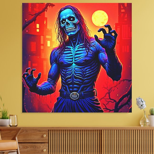 Toile Haunting Zombie Demon Dans Le Design De La Ville (Insitu(Salon))