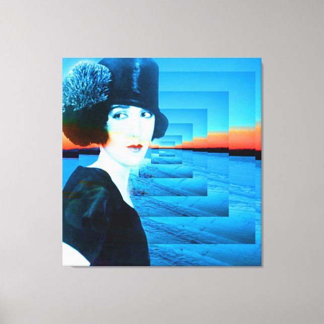 Toile Haut chapeau avec neige (Recto)