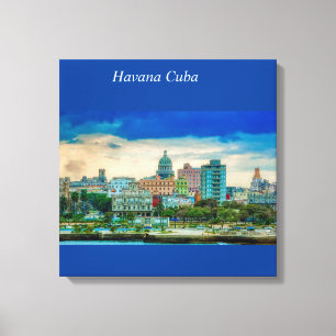 Toile Havana Cuba Sky Line Canvas Imprimer
