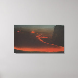 Toile Hawaï - vue des traînées de lave d'Active