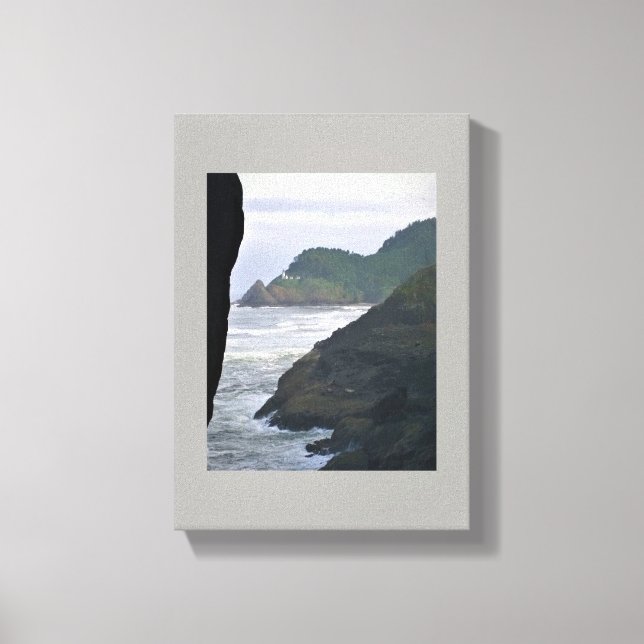 Toile Heceta Head Lighthouse & Sea Lions, OU (Recto)