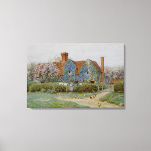 Toile Helen Allingham Buckinghamshire House à Penn Stre