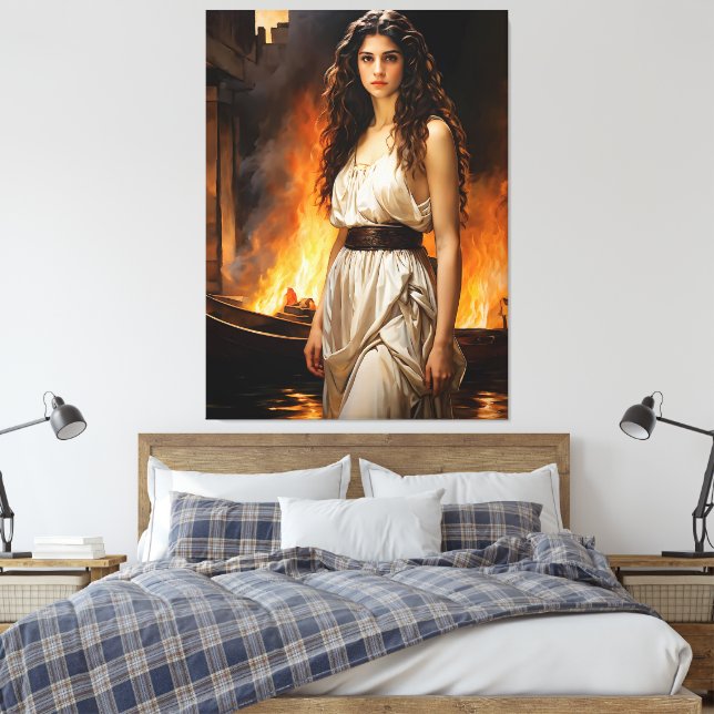 Toile "Helen intemporelle : le catalyseur de Troy" (Insitu(Chambre))