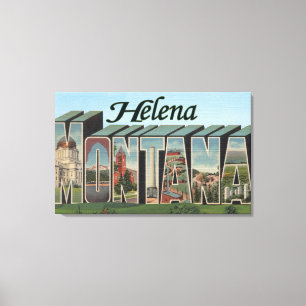Toile Helena, Montana - grandes scènes de lettre