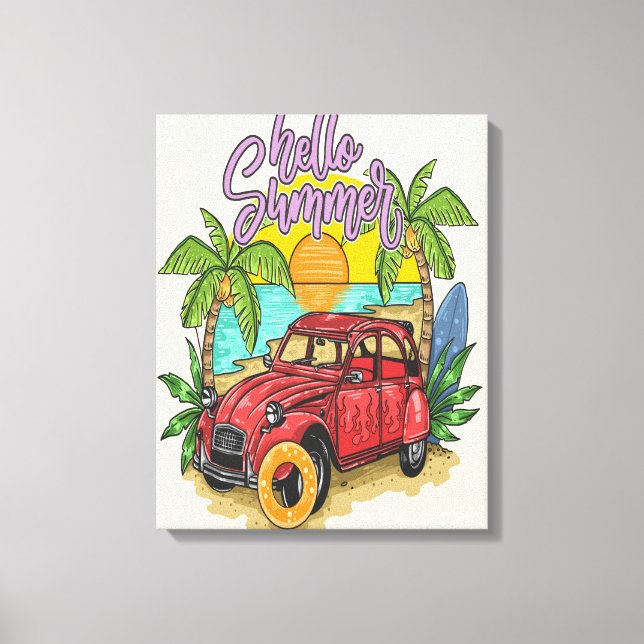 Toile Hello Summer Artwork 2024 (Recto)