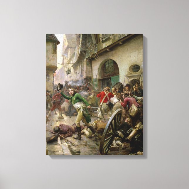 Toile Henri de La Rochejaquelein à la bataille de (Recto)