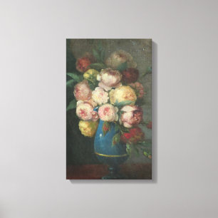 Toile Henri Fantin-Latour Vintages pivoines dans un vase
