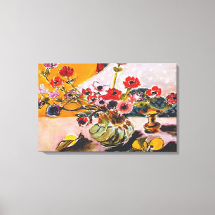 Toile Henri Matisse - ANÉMONES ET VASE CHINOISE 1943