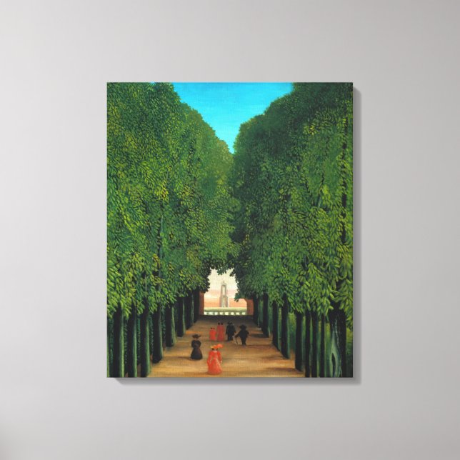 Toile Henri Rousseau, Allée dans le parc de Saint-Cloud (Recto)
