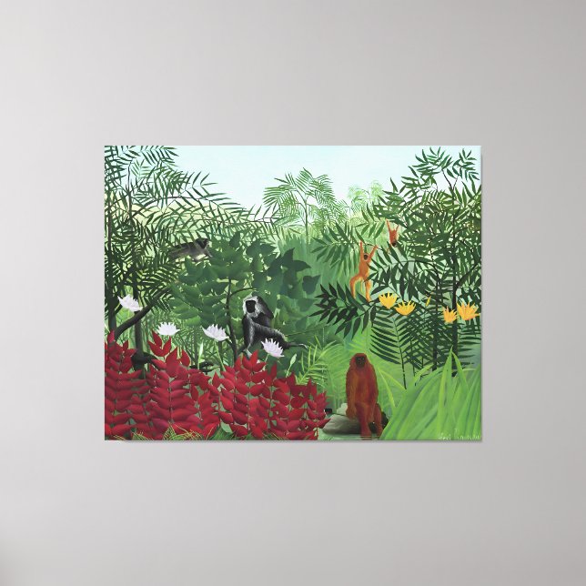 Toile Henri Rousseau art style (Recto)