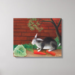 Toile Henri Rousseau - Le repas du lapin