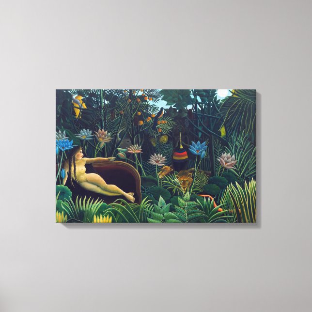 Toile Henri Rousseau - Le Rêve (Recto)