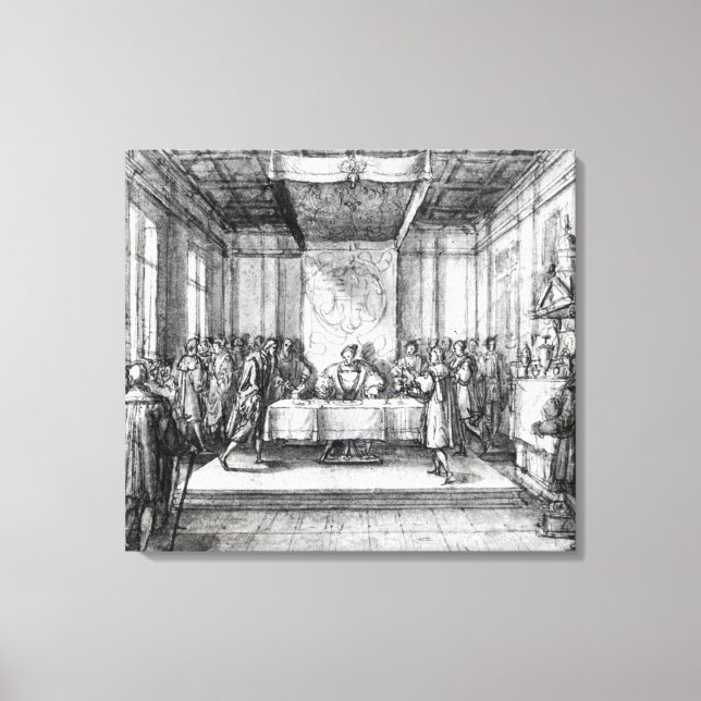 Toile Henry VIII dans sa chambre privée (Recto)